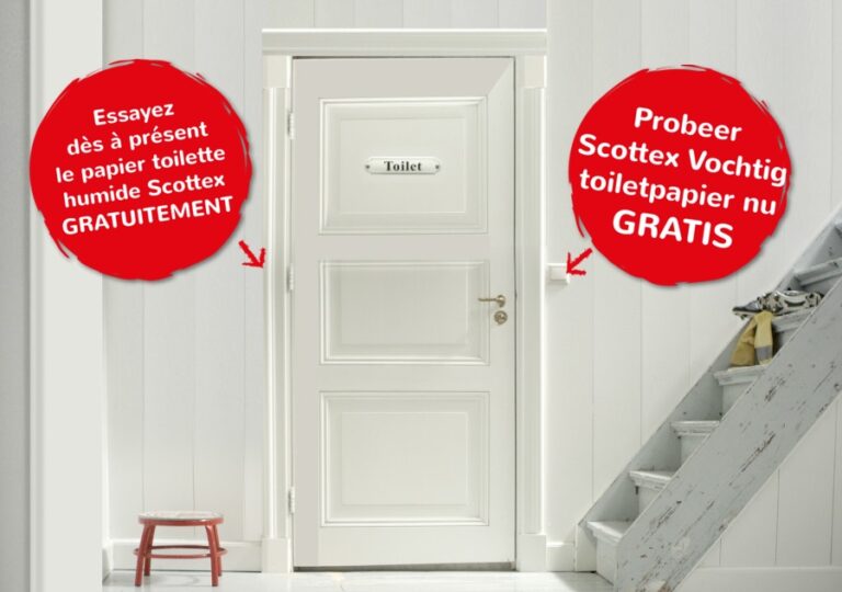 Gratis Scottex vochtig toiletpapier!