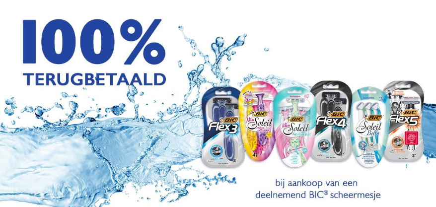 Bic scheermesje 100% terugbetaald met myShopi