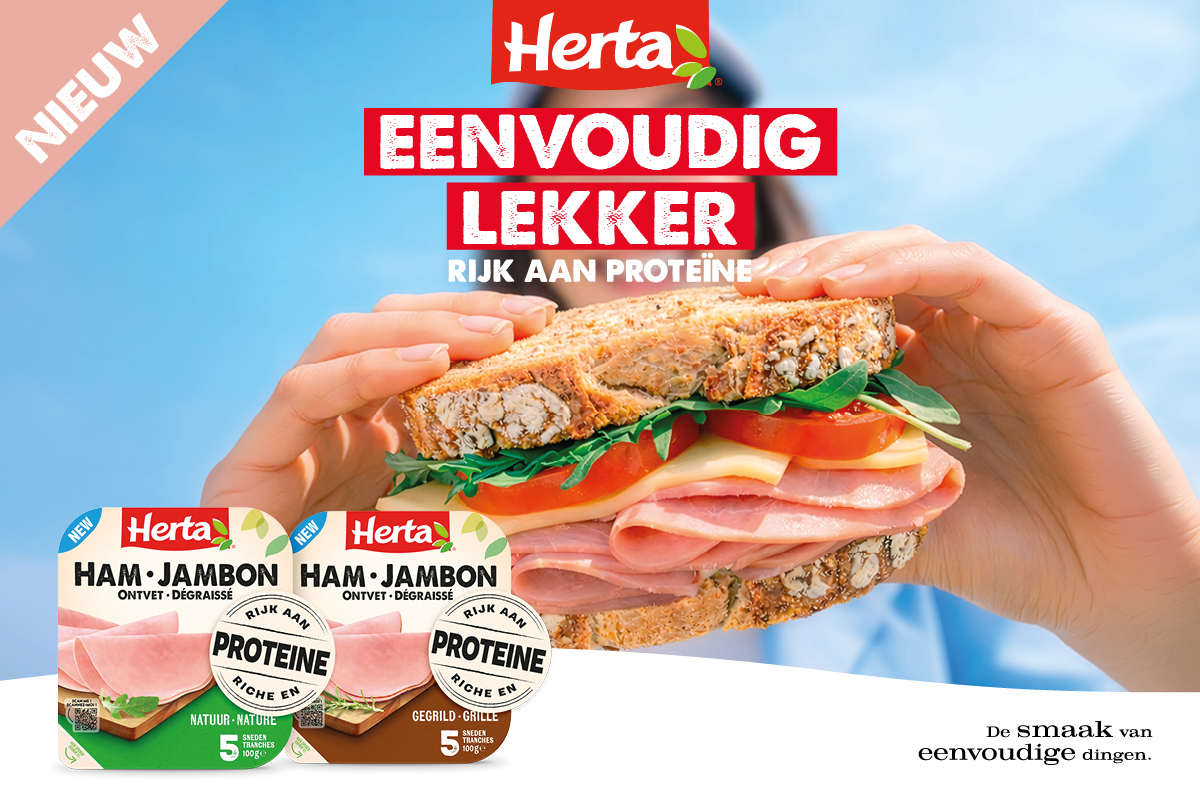 Herta rijk aan eiwitten ham 100% terugbetaald